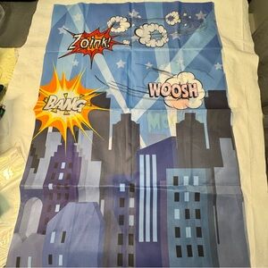 Birthday Superhero banner